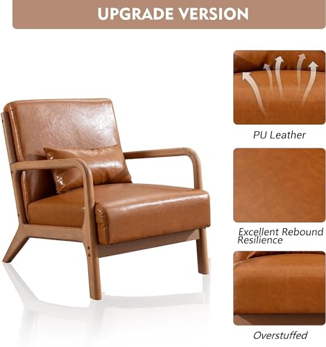 Beige Fabric Accent Chairs Set of 2 R2294