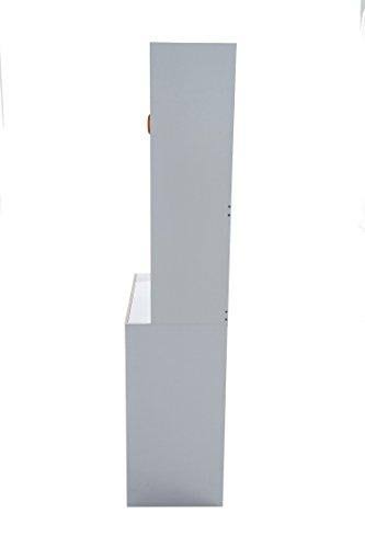 White Kitchen Cabinet with Glass Doors A131837
