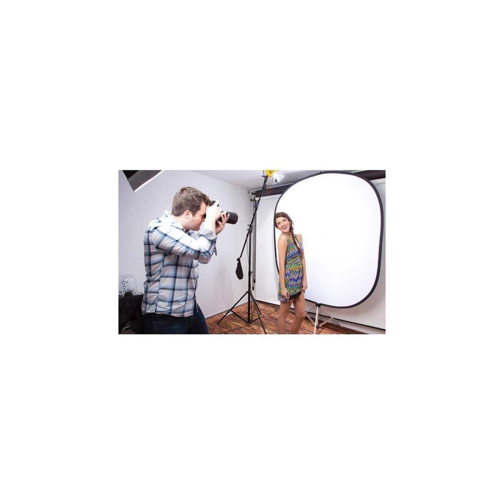 Collapsible/Reversible Background 5x6 ft Black/White M8807