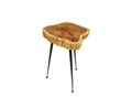 Live Edge Acacia Wood Stool/Side Table T1424
