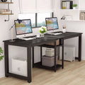 78 Extra Large Two Person Computer Desk with Shelf R88186