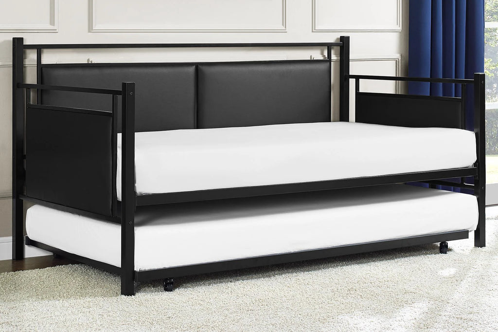 Twin Metal and Upholstered Daybed with Trundle P620