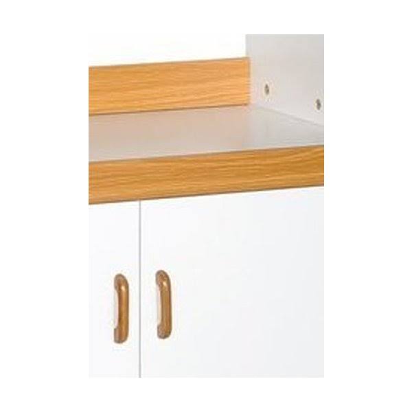 White Kitchen Cabinet with Glass Doors A131837