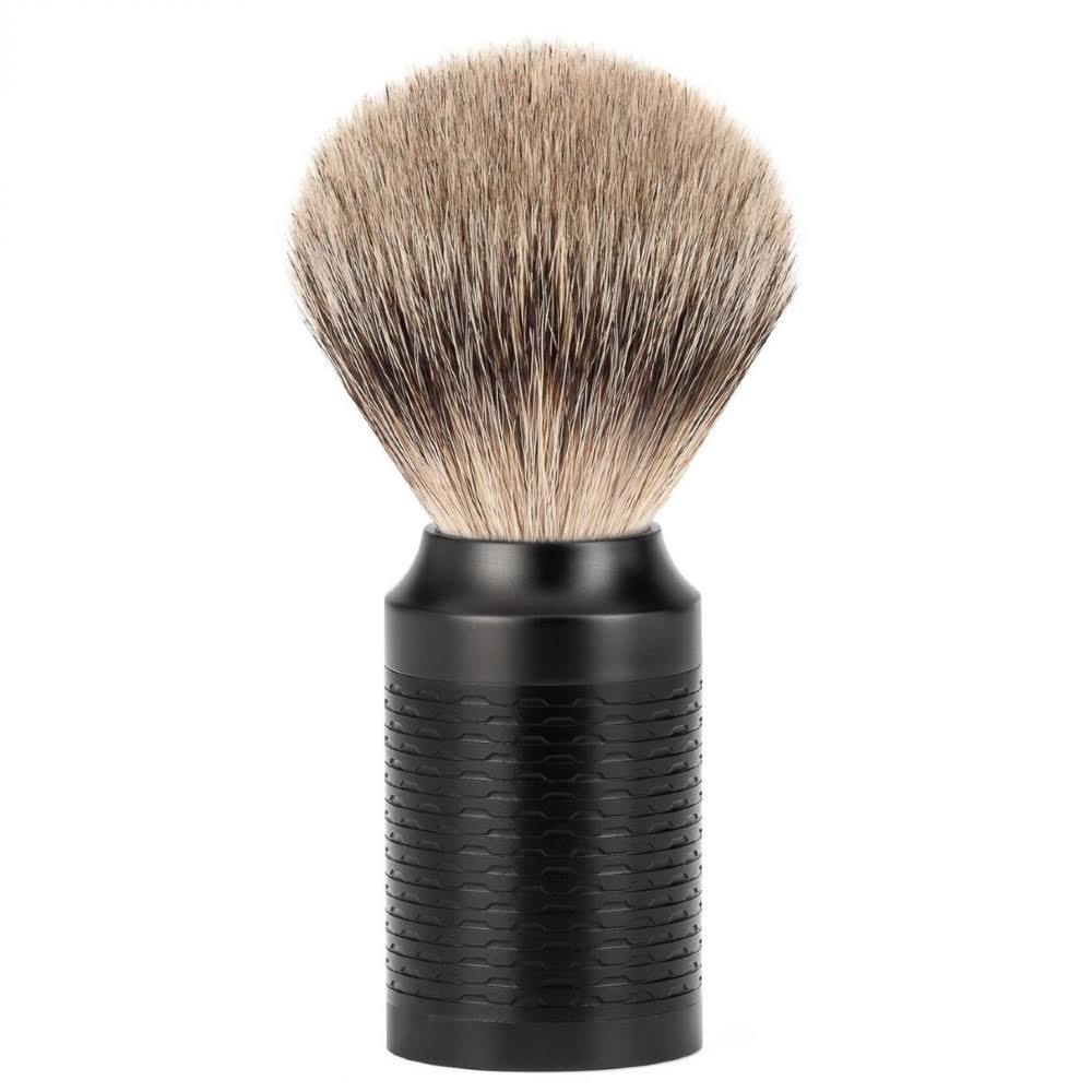 Black Stainless Steel 3-Piece Silvertip Badger Safety Razor Shaving Set S326099