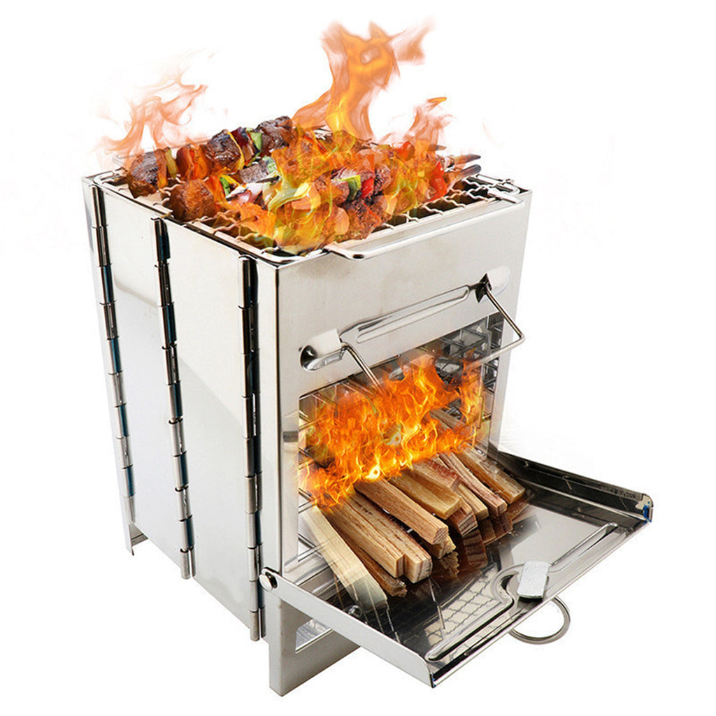Stainless Steel Wood Burning Camping Stove X515163