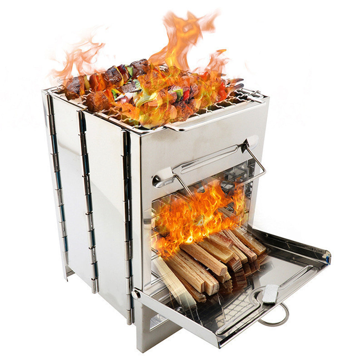 Stainless Steel Wood Burning Camping Stove X515163