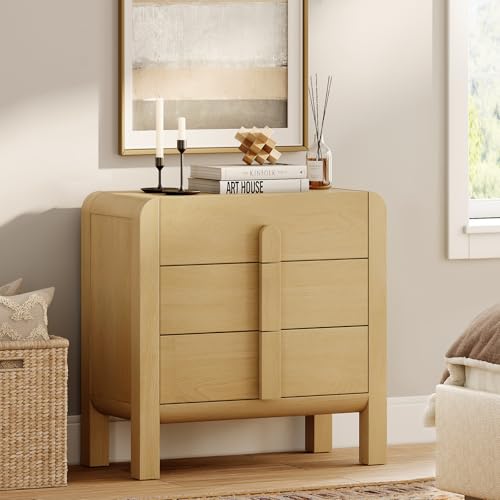 Oak 3 Drawer Wood Dresser Z5147
