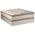 Queen PillowTop Mattress Set with Bed Frame F9576