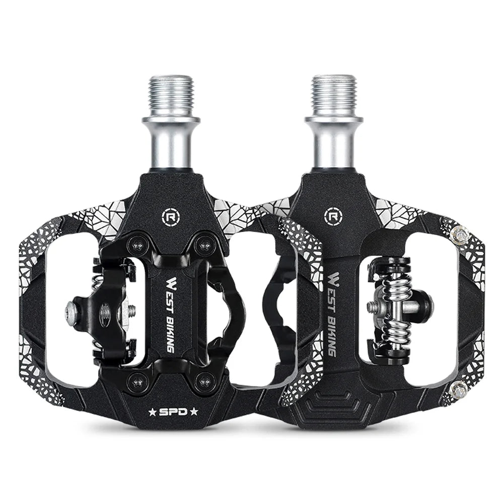 MTB Bike Pedals Dual Platform SPD Clipless Sealed Bearing V9522