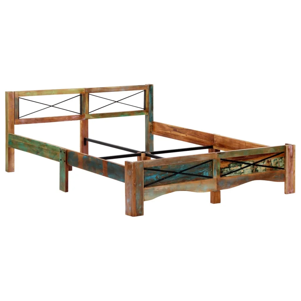 Solid Reclaimed Wood Bed Frame 63"x78.7" N80405