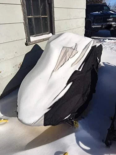 Snowmobile Cover with Built-in Securing Straps A8909