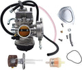 Carburetor with Fuel Valve Petcock for Suzuki LTZ400 Quad ATV 2003-2007 Pack of 2 D9482