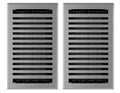 Grey Granite Metal Rectangular Air Floor Register 2 Pack Q780582