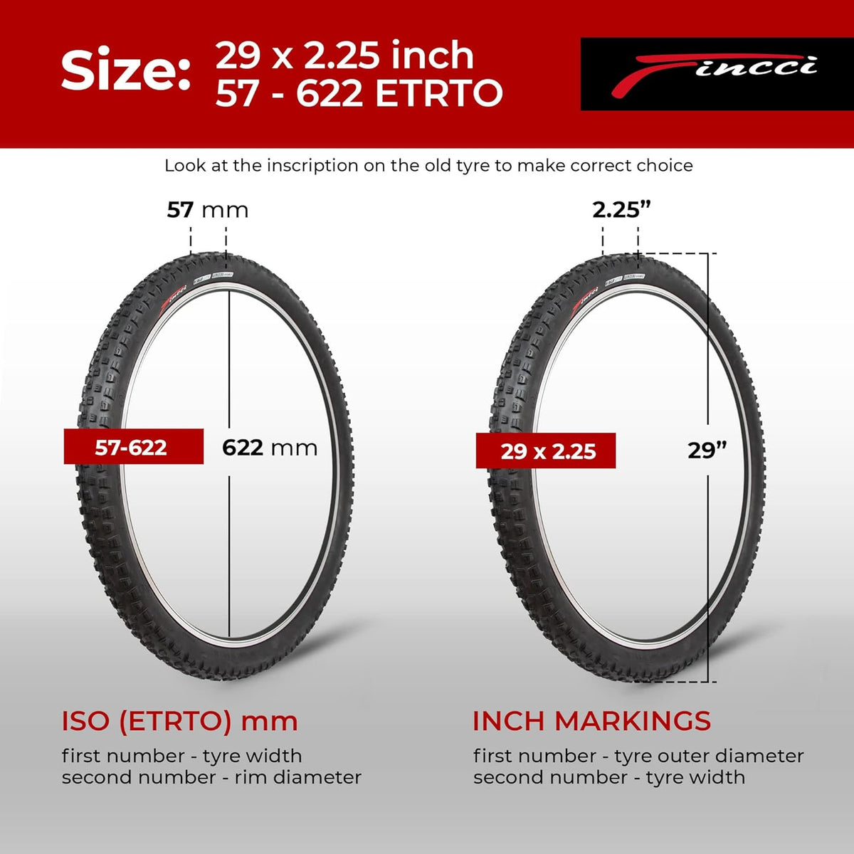 Pair 29 x 2.25 Inch 57-622 Foldable 60 TPI Nylon Protection Tires D9919