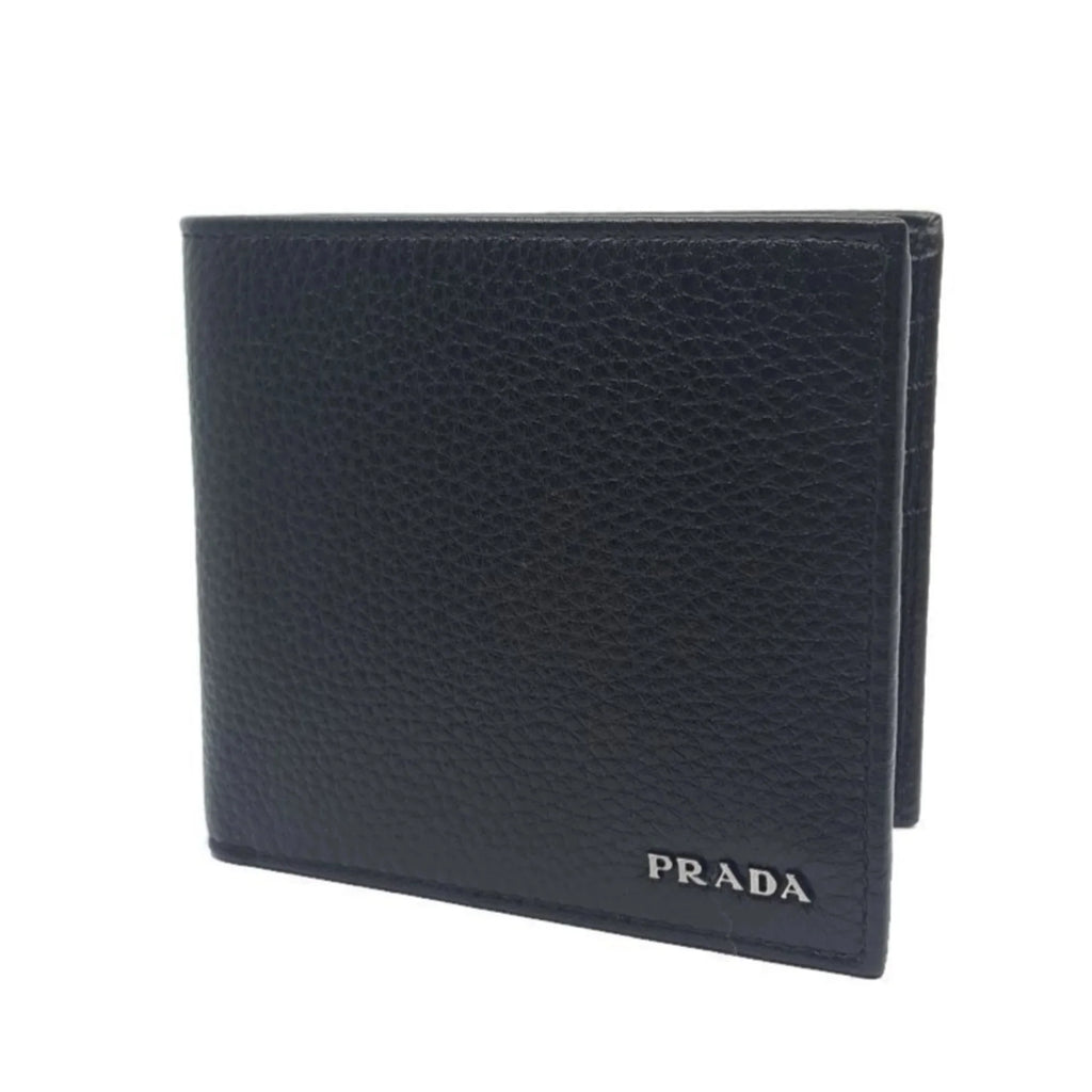 Black Grain Leather Wallet W1920