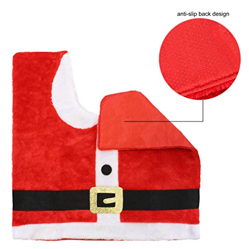 5 Pieces Christmas Theme Bathroom Decoration Set F3884