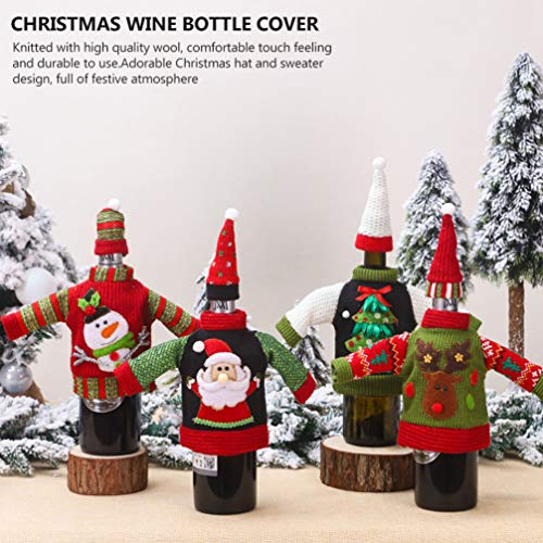 Christmas Wine Bottle Covers with Hat Y251