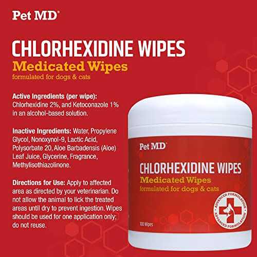 Chlorhexidine Dog & Cat Wipes I7527