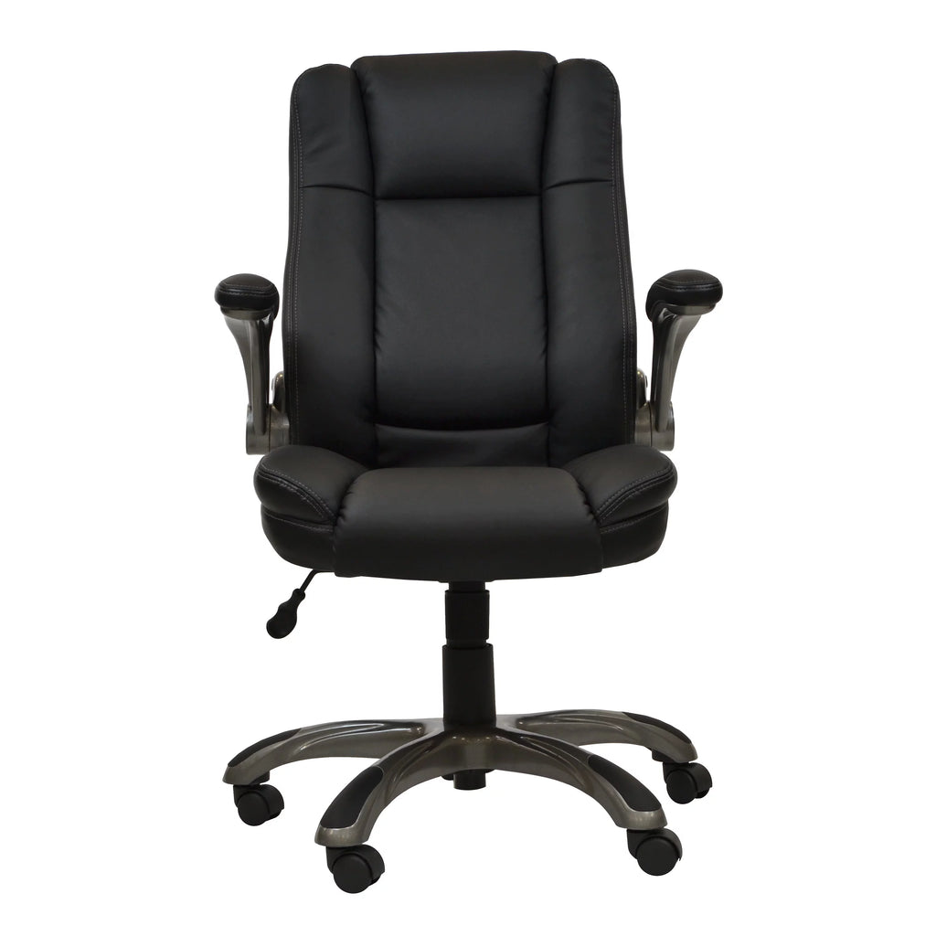 Black Executive Office Chair with Flip-up Arms M823