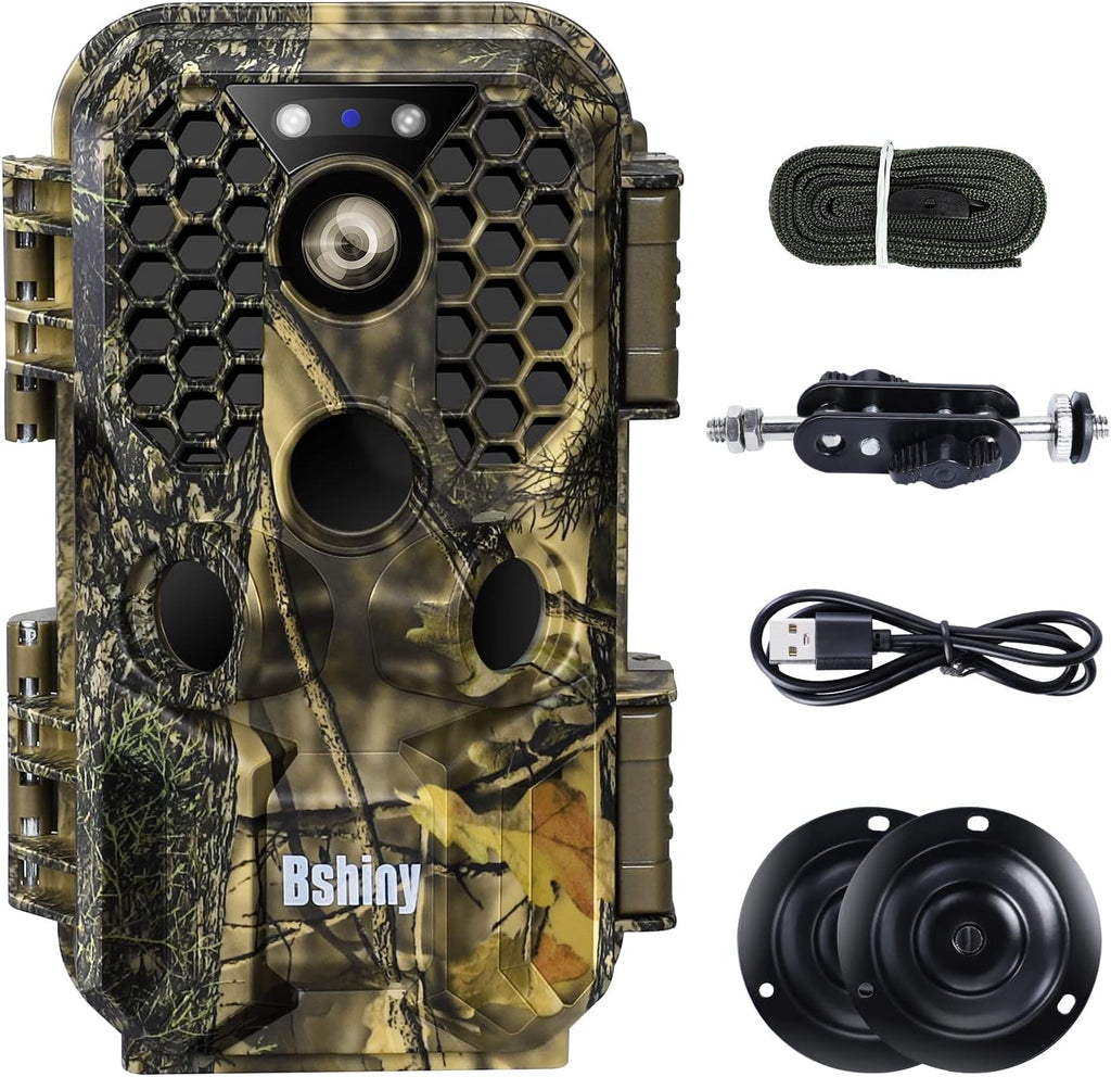 4K 30MP Night Vision Motion Activated Waterproof WiFi Trail Camera Pack of 2 L67275