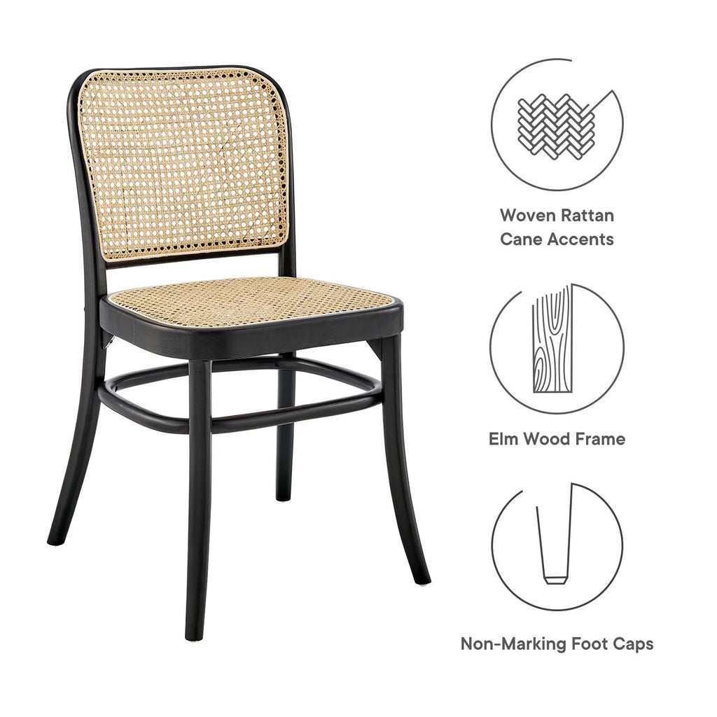 Black Wood Dining Side Chair M104822