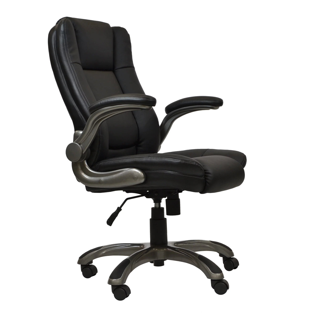 Black Executive Office Chair with Flip-up Arms M823