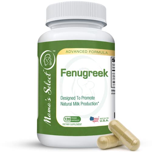 Organic Fenugreek Capsules, 610 mg, 120 Vegetarian Capsules C817206