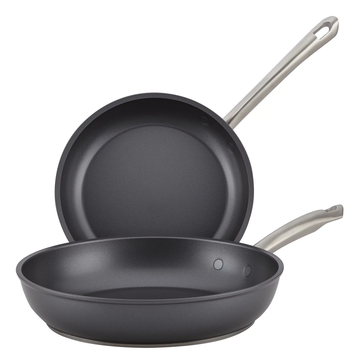 2 Piece Hard-Anodized Nonstick Frying Pan Set X478199