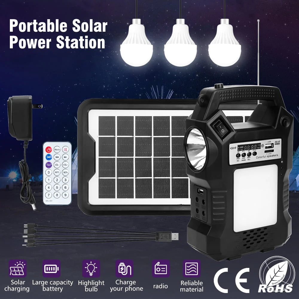 Portable Power Station with LED Display, Flashlights & 3 Camp Lamps E820