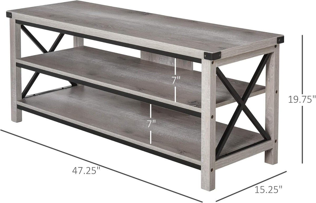Console TV Stand with 2 Cable Management Hole P34560