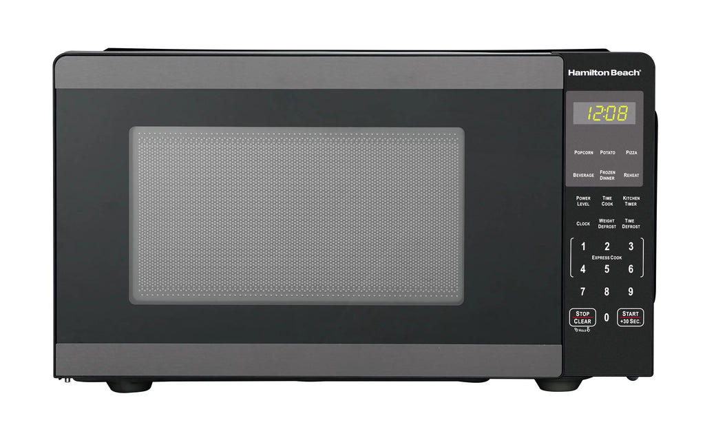 0.9 Cu ft 900 Watts Black Stainless Steel Microwave Oven S855810
