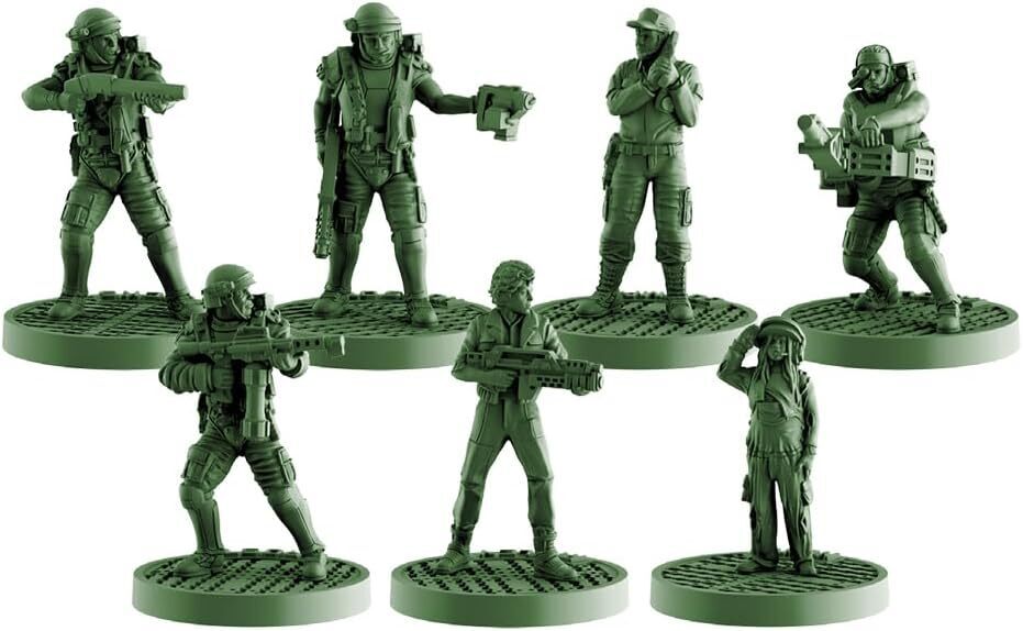 Board Game with Figures and Paints Bundle N659586