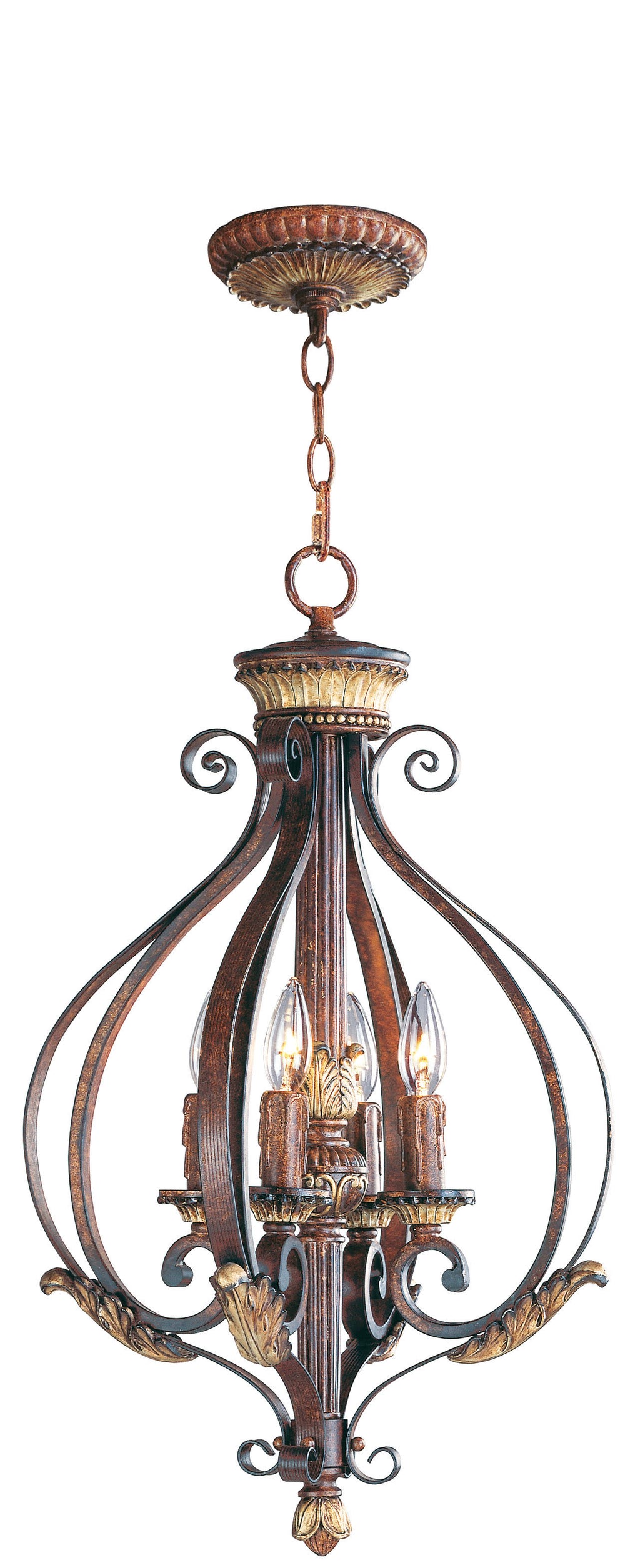 Bronze 4 Light Foyer F41667