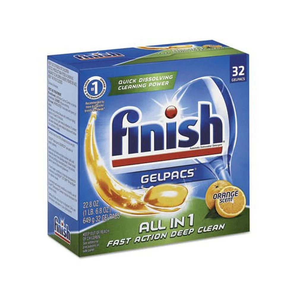 Orange Scent Dish Detergent Gelpacs Box of 32 Q189560