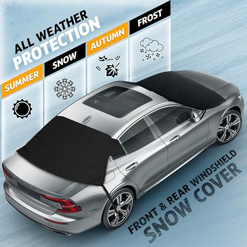 Waterproof Windshield Snow Cover with Side Mirror Covers 2-Pack G79807
