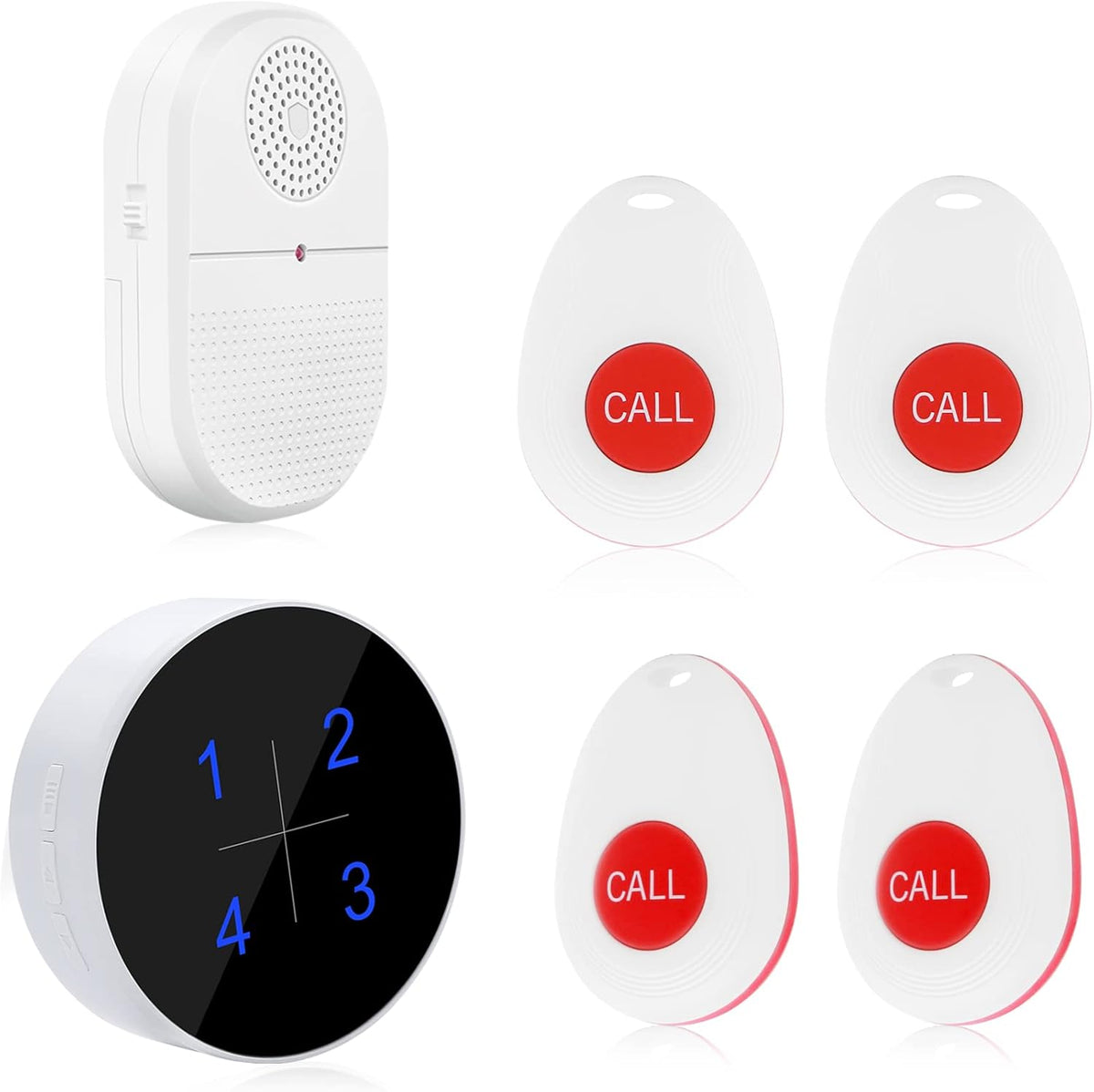 Wireless Caregiver Pager Emergency Alert System Call Button Q389