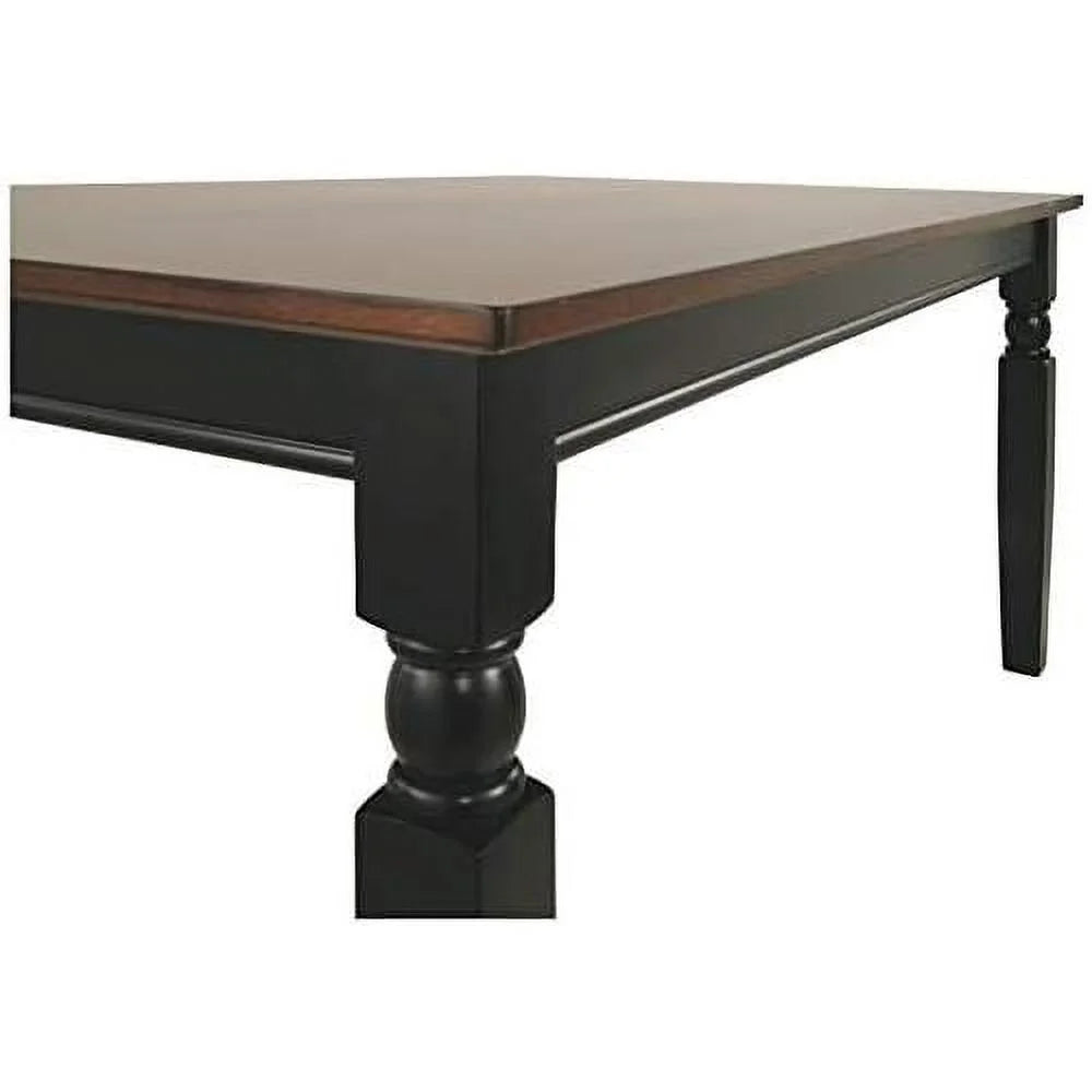Solid Two-Toned Rectangular Dining Table A6440