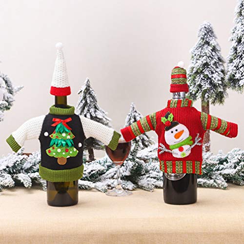 Christmas Wine Bottle Covers with Hat Y251
