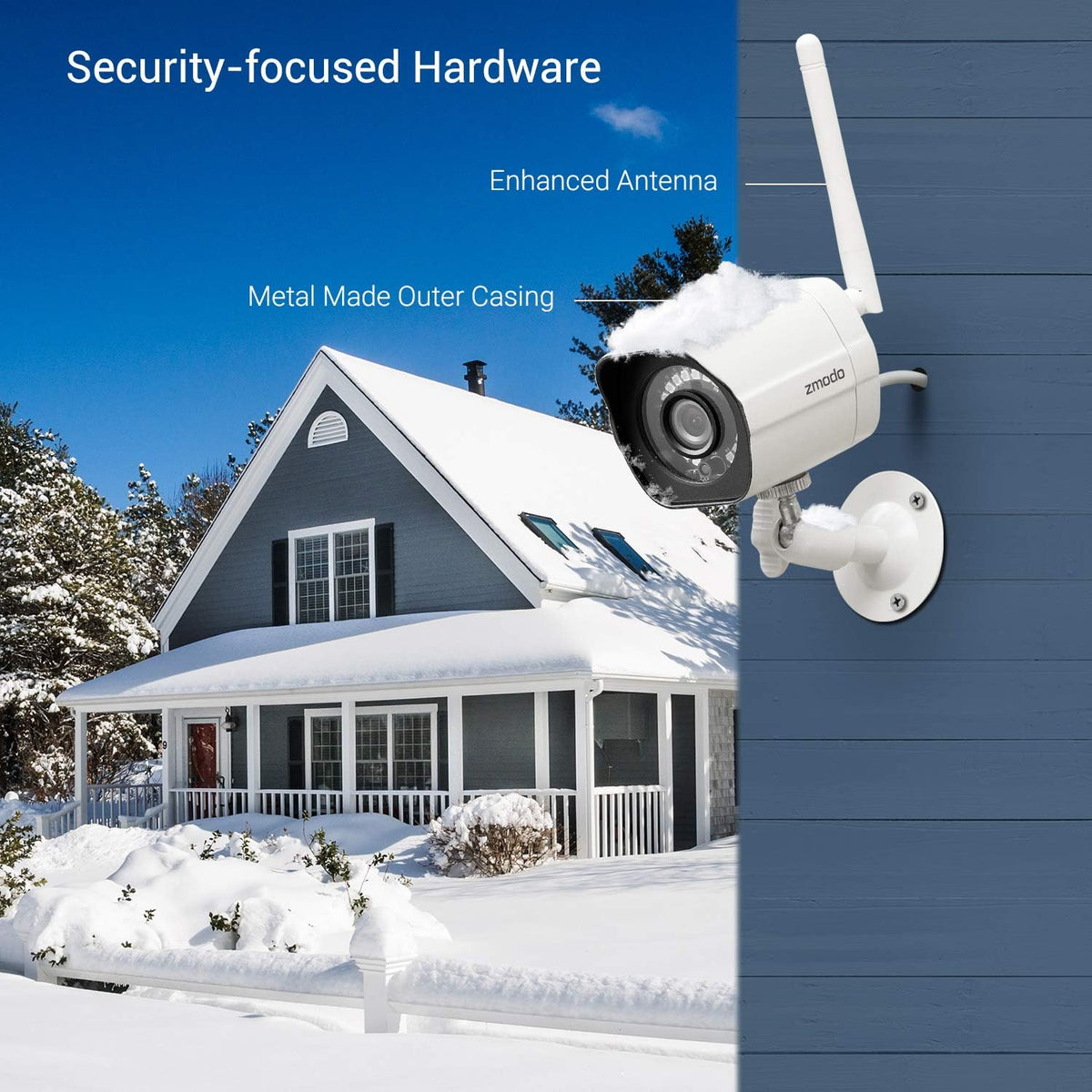 White 1080p 3 Pack Wireless Security Camera S38294