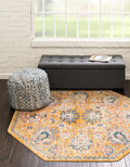 Yellow Octagon Rug F9824