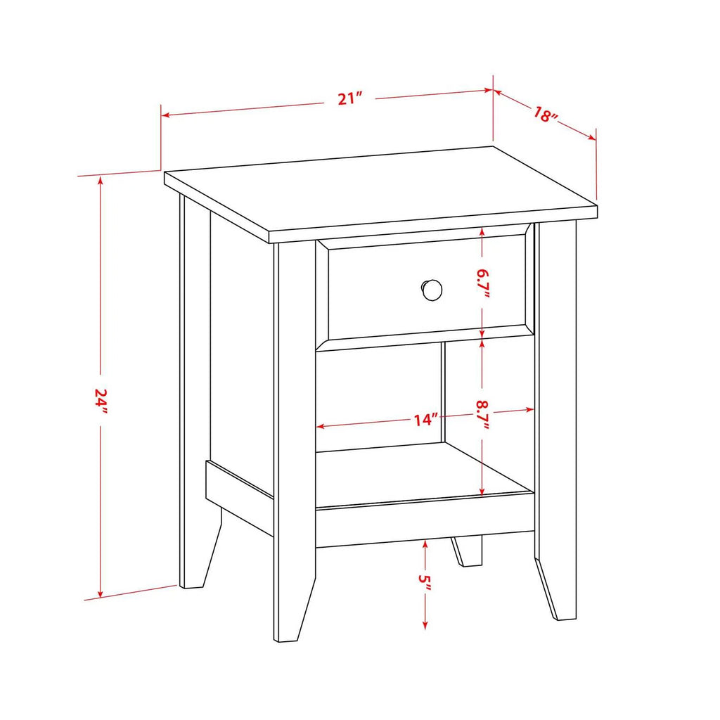 2-Piece Wood Queen Bedroom Set U919173