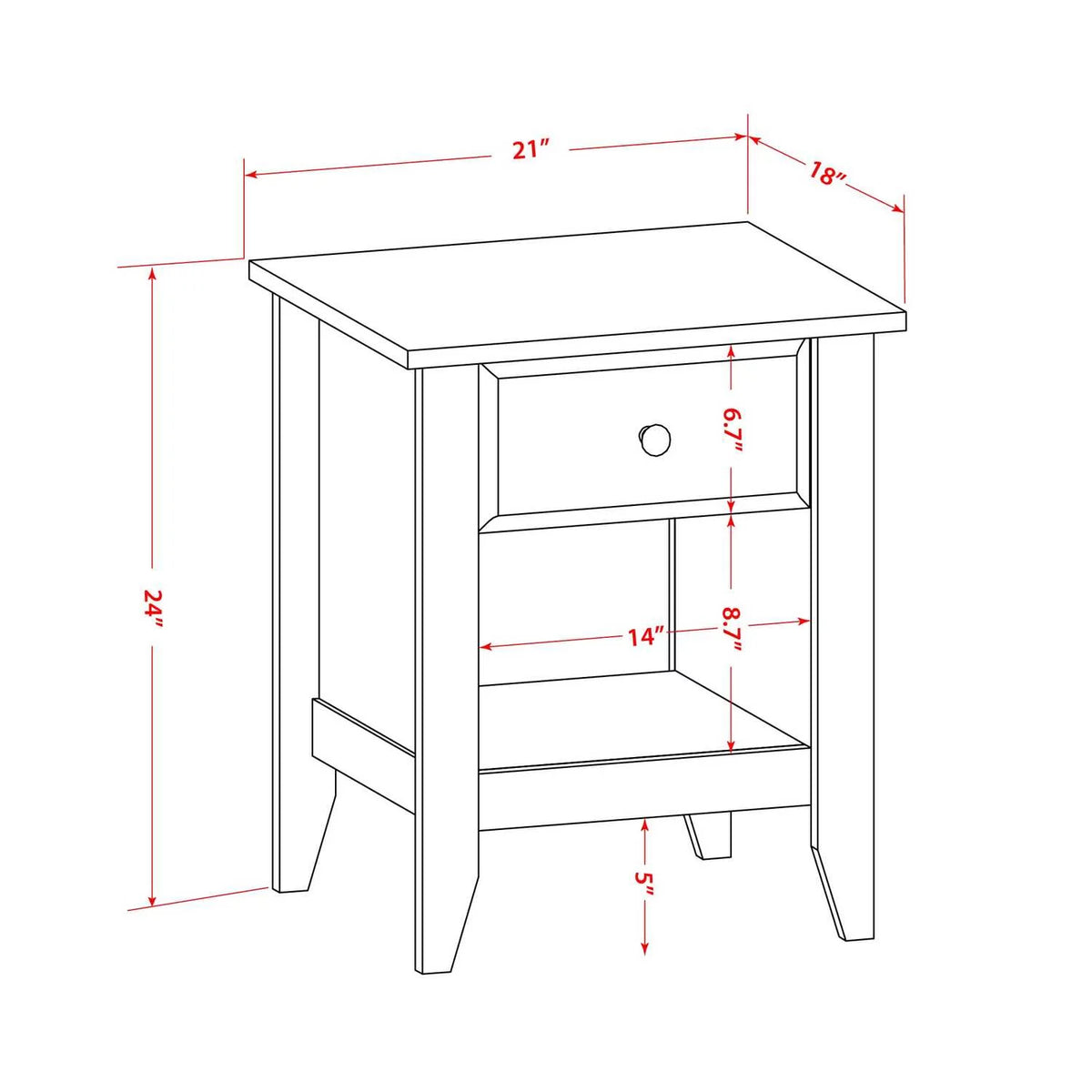 2-Piece Wood Queen Bedroom Set U919173