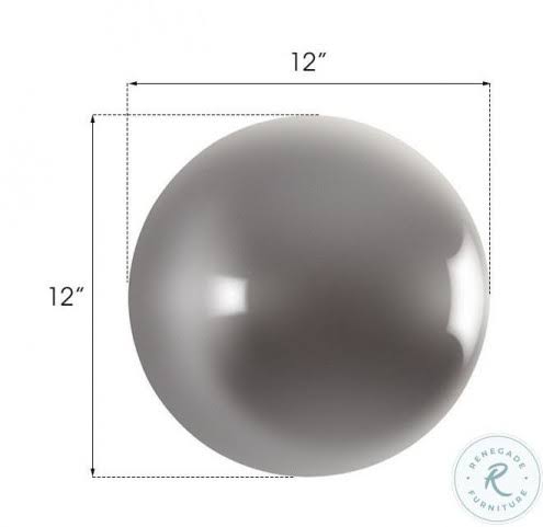 Polished Aluminum Ball on The Wall N992493