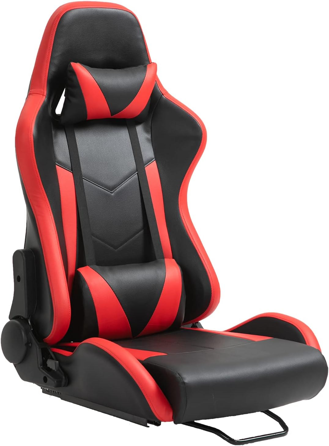 Black Cloth Racing Seat with Adjustable Slide K1847