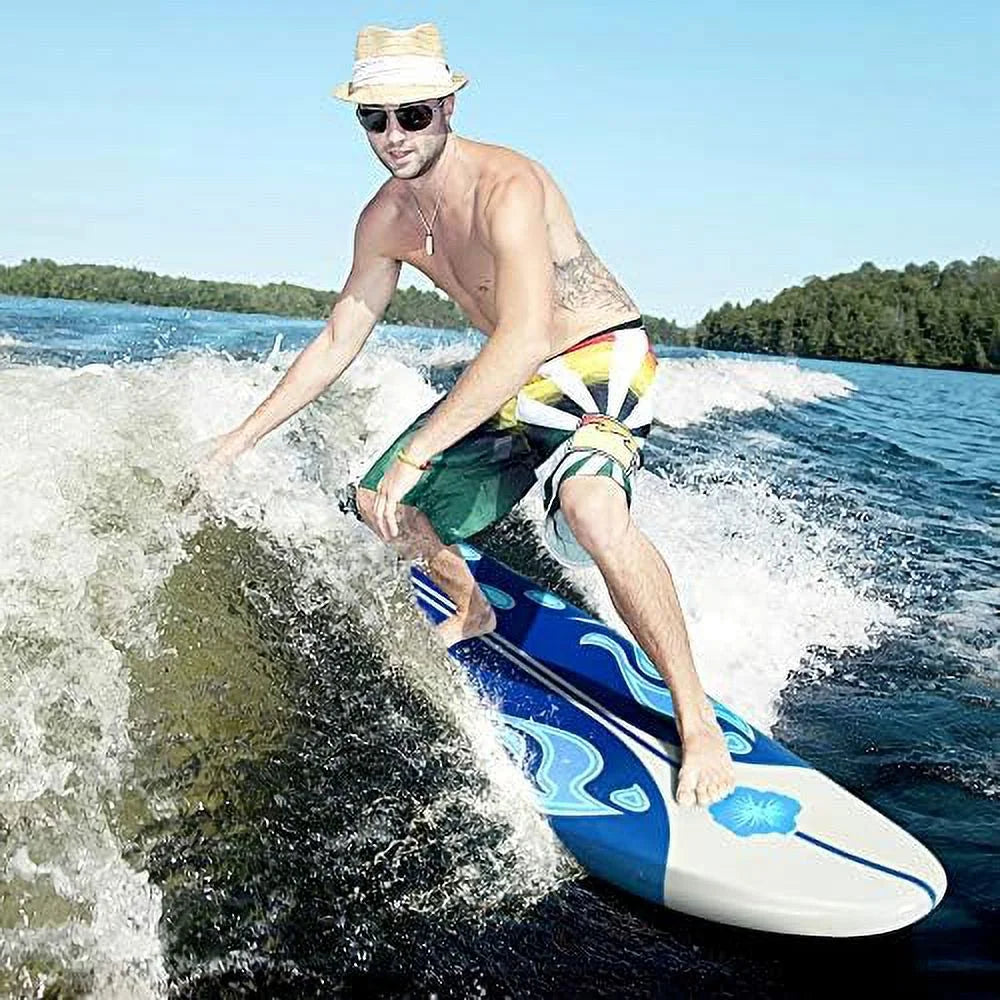 Non-Slip Surfing Board With Removable Fins & Leash V551021