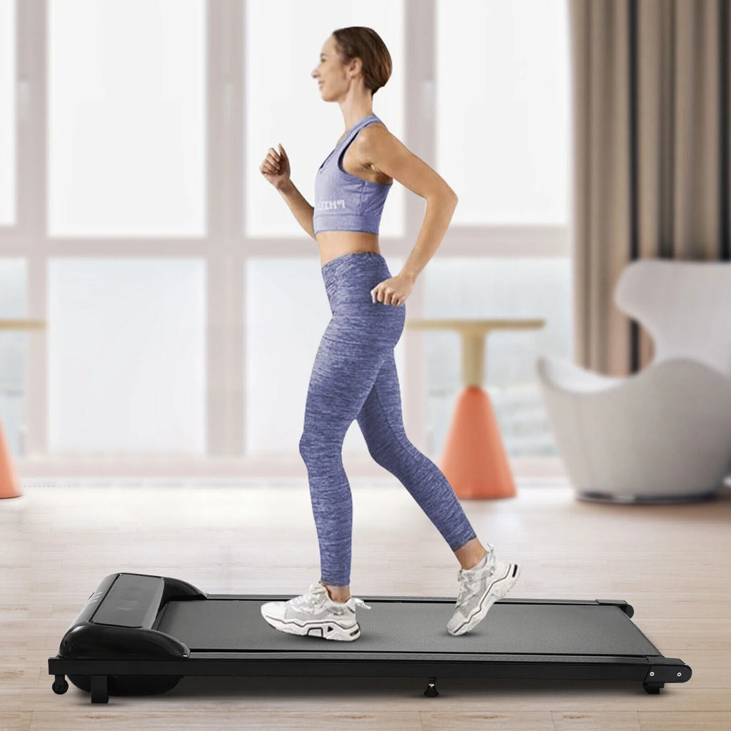 Black White Electric Treadmill Q633