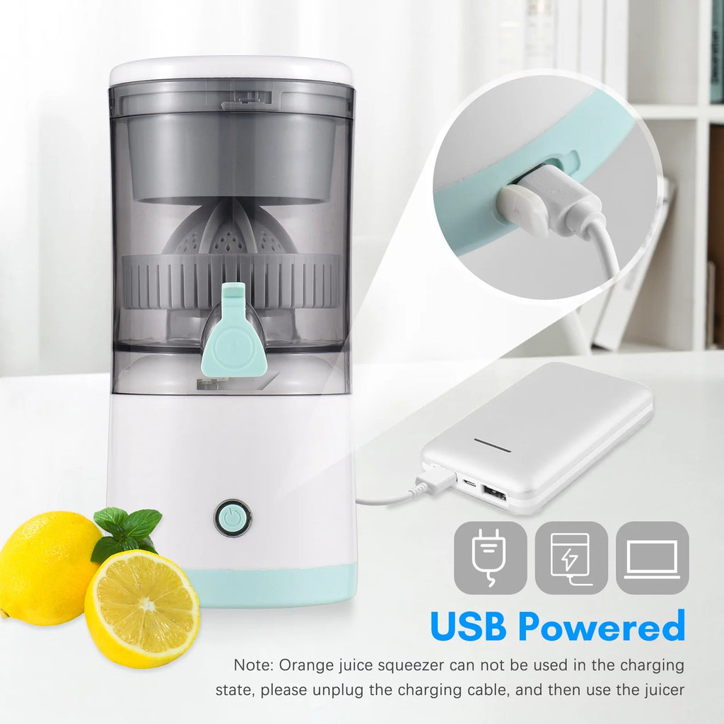 Electric Orange Juice Squeezer Portable Citrus Juicer I36423