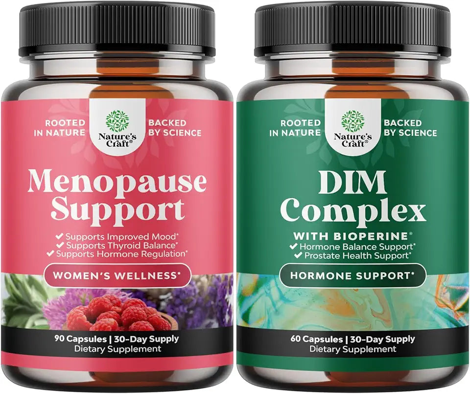 Herbal Menopause Supplement with Dong Quai Vitex Black Cohosh and DIM T655