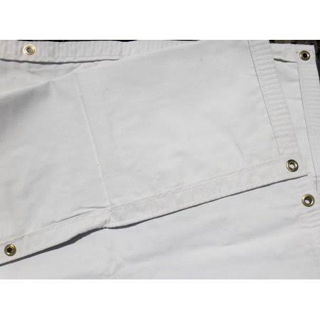 8x10 White Canvas Tarp 10 oz. Q71934