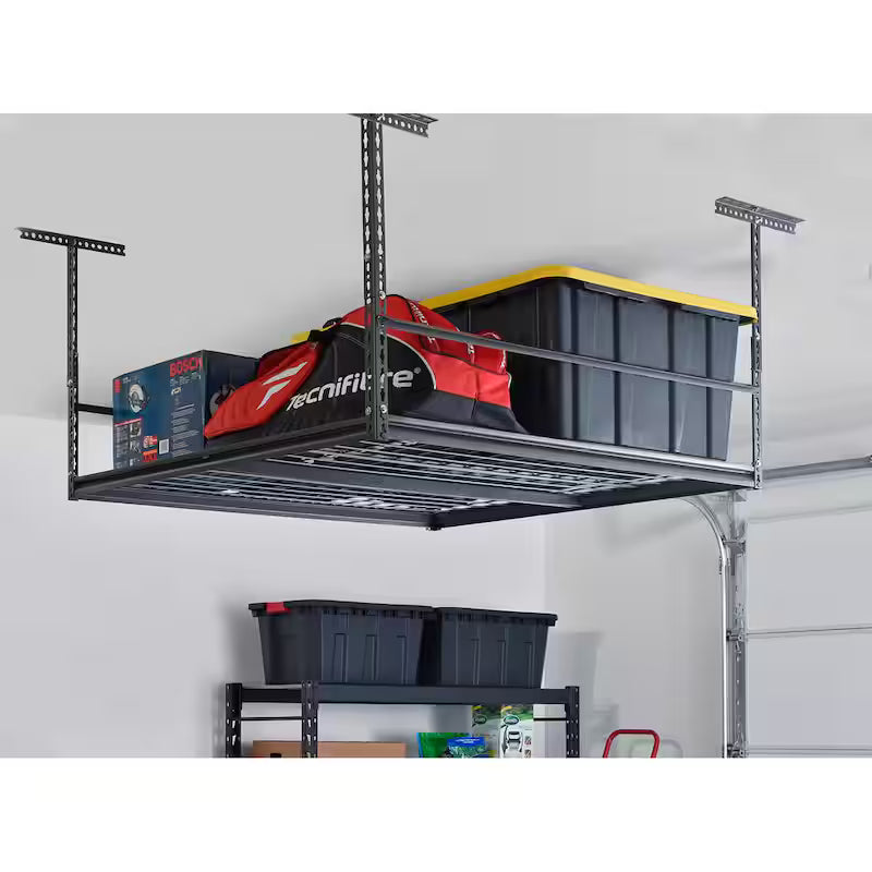 Heavy-Duty Steel Storage Ceiling Rack with Wire Deck J139